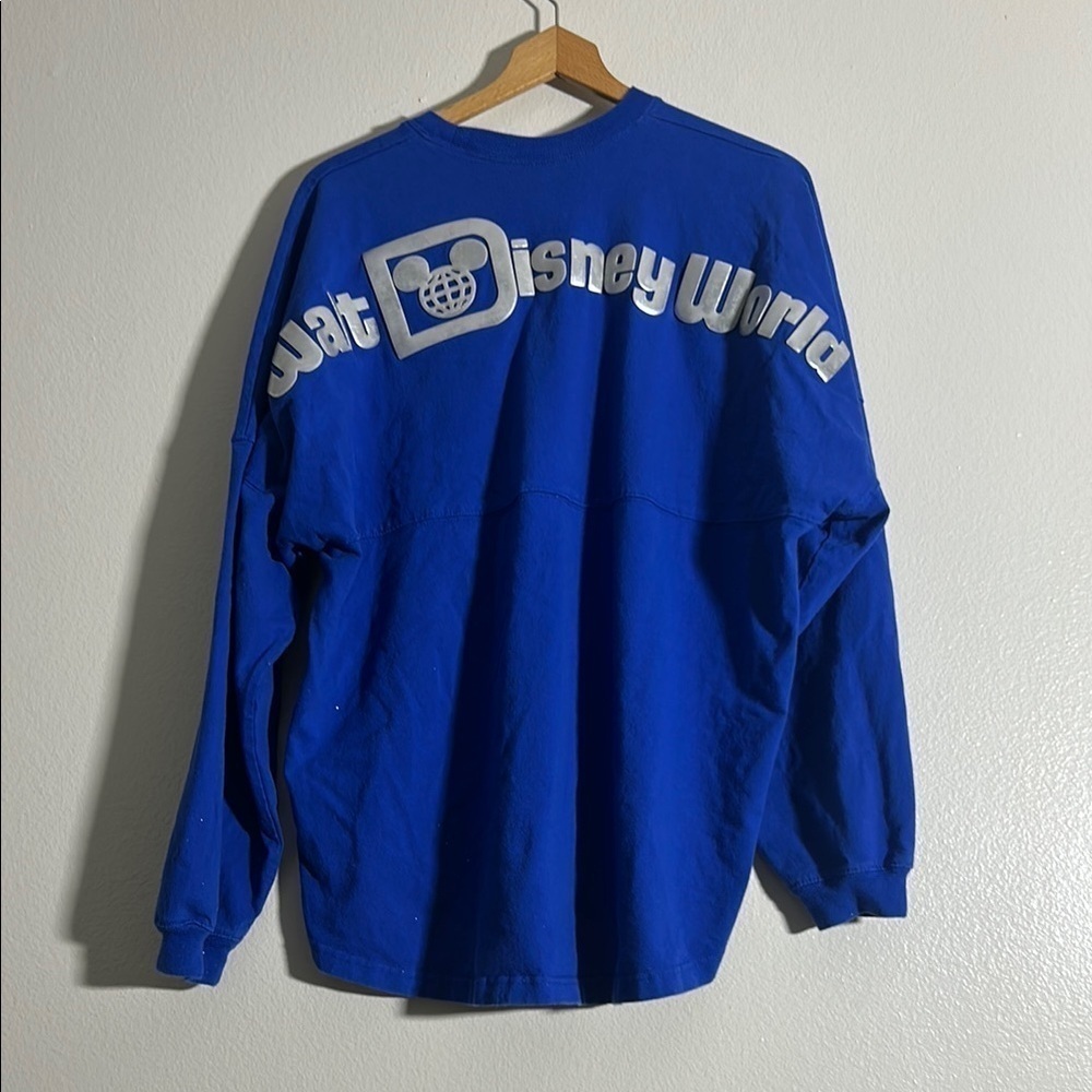 Spirit Jersey Walt Disney World Blue Long Sleeve with Silver Logo